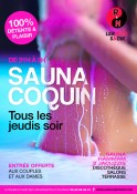 SAUNA COQUIN TOUS LES JEUDIS. Entrée offerte aux dames,couples et travestis